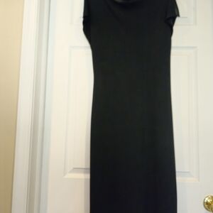 Zara Elegant Black Midi Dress